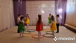 Музыкально-ритмическая игра "Веселые обручи"
