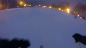 Спуск на горных лыжах ski cross