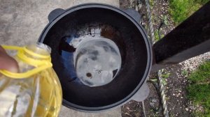 "Пьяные ножки" куриные ножки в пиве в казане на костре.