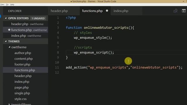 Wordpress Theme Development tutorial from scratch (Part 14) Layouts: header & footer | functions.ph