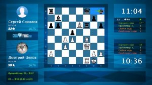 Chess Game Analysis: Дмитрий Цеков - Сергей Соколов : 1-0 (By ChessFriends.com)