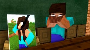 Monster School : DRAWING A GIRL Challenge - Minecraft Animation