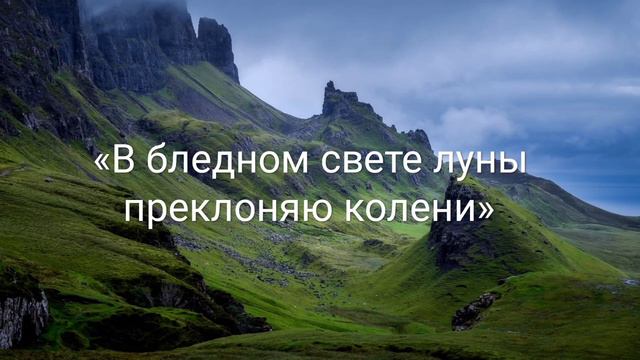 «В бледном свете луны преклоняю колени» красивая песня