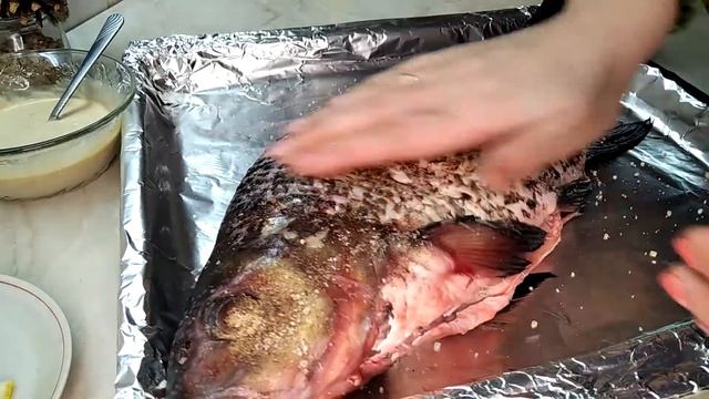 Лещ запеченый в духовке!