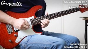 Yamaha Pacifica 212 PAC212VQM + BIAS FX 2 - Hard rock sound test (No talking)