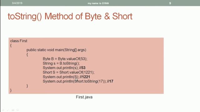 Wrapper Classes in Java | #8 | toString() Method of Wrapper Classes in Java