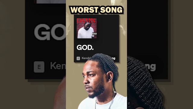 Kendrick Lamar’s WORST SONG…