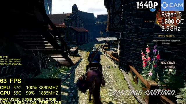 The Witcher 3: Wild Hunt - GTX 1060 3gb - 1080p - 1440p - 4K - ryzen 3 1200 and g4560 смотреть онлайн