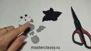 How to make Halloween bat? Летучая мышка из фетра. Поделки к Хэллоуину. Видео урок