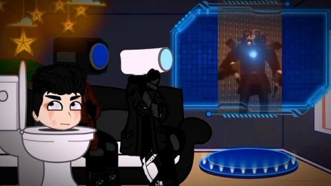 реакция скибиди туалет(гаче) на скибиди туалет 33#гача#gachanox #ГачаНокс#ГачаСкибидиТуалет.