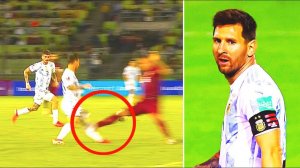 A HORRIBLE FOUL THAT NEARLY FINISHED MESSI'S CAREER! Lionel got it in the Argentina-Venezuela match!