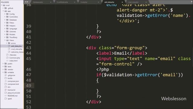 Codeigniter 4 CRUD Tutorial - Insert or Add Data into Mysql Database