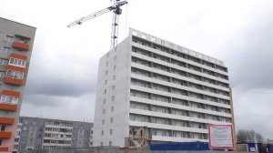 Строительство дома для переселенцев из ветхого жилья