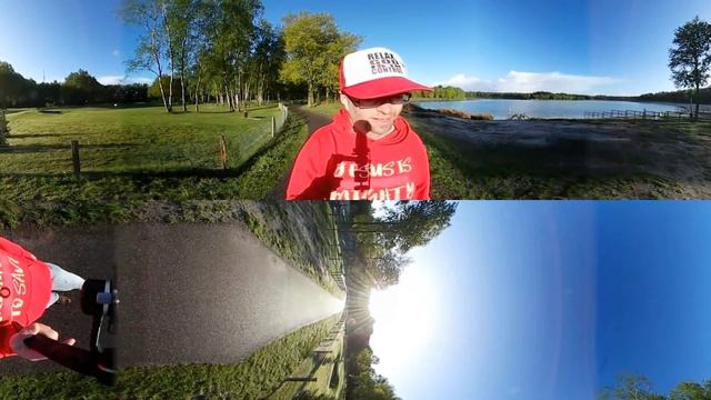 Hike around Heerderstrand. (The Netherlands) VR With Background Music смотреть онлайн