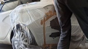 Lada Vesta локальный ремонт, покраска бампера