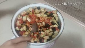 Салат из баклажанов с фасолью и сладким перцем на зиму!