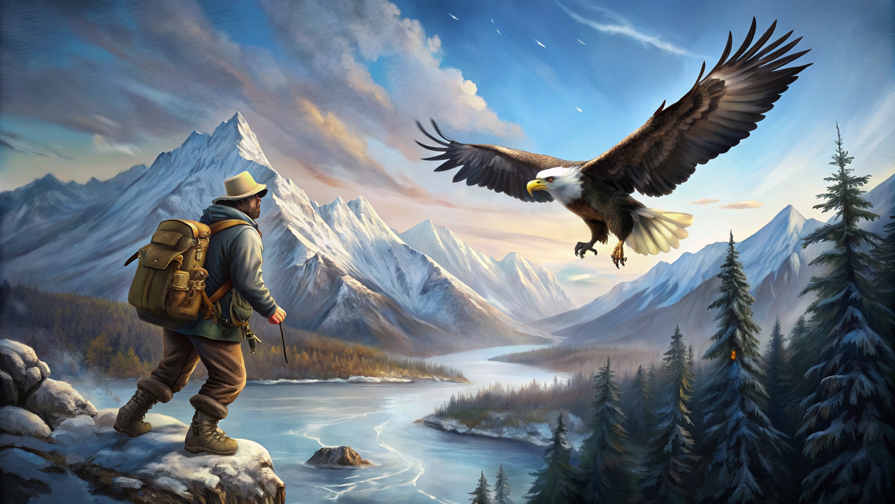 Помощь с неба: Как орлы спасли потерявшегося исследователя