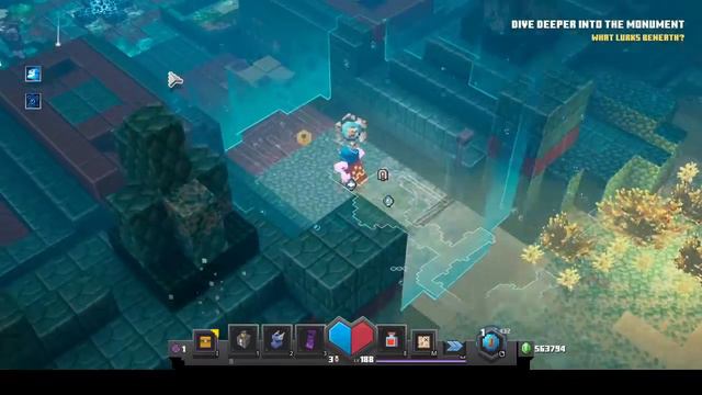 Minecraft Dungeons DLC: Hidden Depths Abyssal Monument - смотреть видео ...