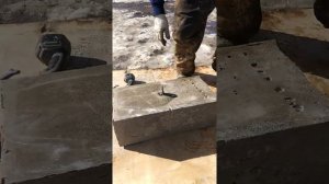 Испытания пеноблока, анкер