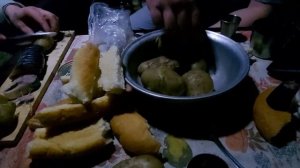 Охота на лося с лайками! Добыли лося! Первая встреча щенка с лосем!