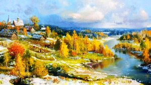 Осень в живописи художника Владимира Жданова