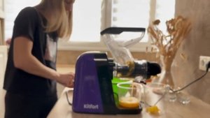 Апельсиновый сок из шнековой соковыжималки Kitfort KT-1132. Обзор #китфорт