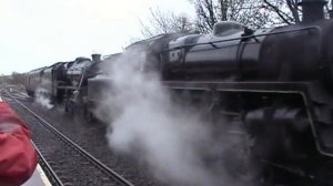 76079 & 45407 at Hellifield Station - 21/12/2005