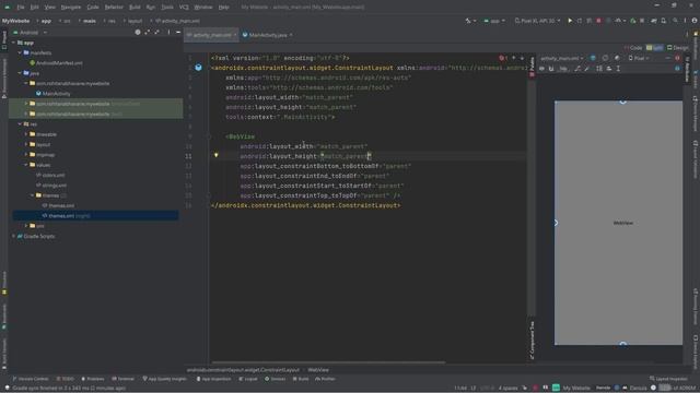 How to convert website into an Android App using WebView in Android Studio ?