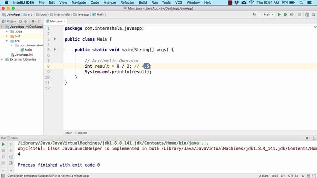 Arithmetic Operator in Java Lecture 16