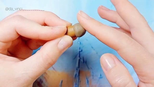 Салфетница Желуди из полимерной глины | лепка из полимерной глины  | уроки лепки