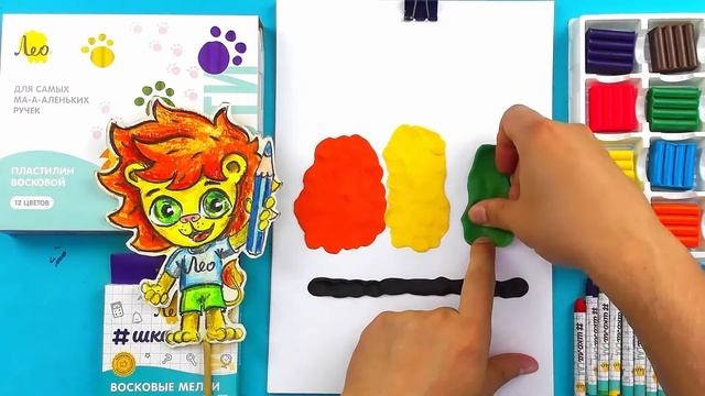 Рисуем ДЕРЕВЬЯ - поделка для детей - лепим из пластилина смотреть онлайн