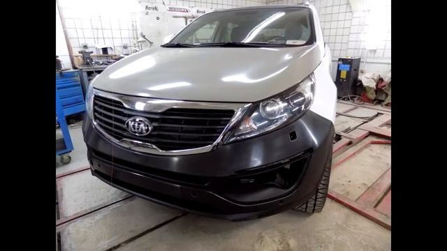 KIA SPORTAGE 2013г Кузовной ремонт. смотреть онлайн