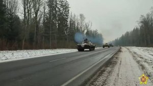 Группировка войск России и Белоруссии совершает марш для боевого слаживания