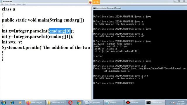 Command Line Arguments in Java