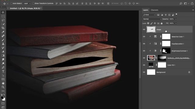 Photoshop Tutorial How to Edit Dramatic Lighting - Surreal Flowers in Book смотреть онлайн