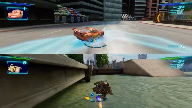 Тачки 2 (Xbox 360) - Гонка - Гайд-тур - Молния Маккуин и Мэтр смотреть онлайн