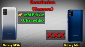 Samsung Galaxy M31s vs Samsung Galaxy M31 - OFFICIAL SPECIFICATIONS Comparison