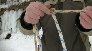 Узлы альпинистские - Связать веревки одинакового диаметра #43