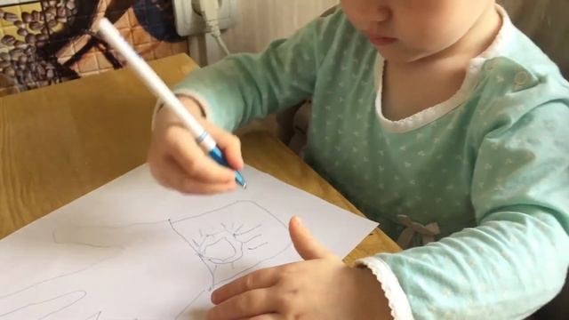 урок рисования с ребенком 2 года 6 месяцев смотреть онлайн