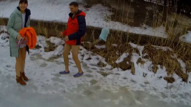 20190119 как мы в проруби купались. Конец двух месячных праздников!!! Я выжил!!!