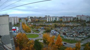 Промышленный альпинизм. Работа на девятиэтажке. Любуюсь осенними пейзажами с тридцатиметровой высоты