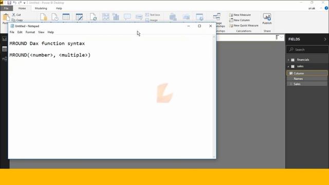 MROUND function (DAX) - DAX MROUND  function | DAX Functions Online free training