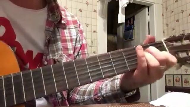 Spanish style picking on a Fender "Gemini" Classical guitar - "Detached" Original song. смотреть онлайн