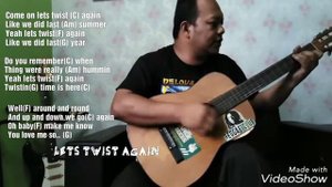Lets Twist Again in chord C - Chubby Checker (cover by Janz360)