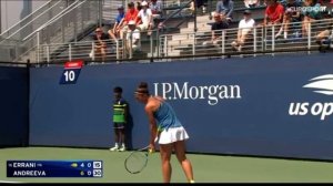 Erika Andreeva 🇷🇺 Vs Sara Errani 🇮🇹 US OPEN WTA Tennis