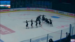 Синхронное фигурное катание на коньках. "ФриволитЕ" Выступление на чемпионате , Россия, город Казан