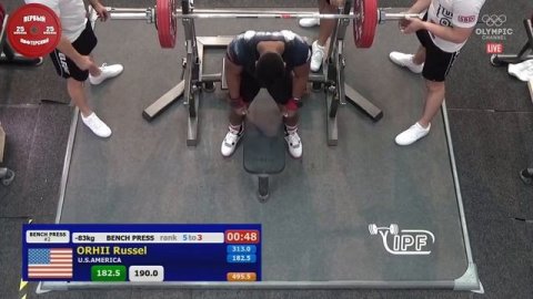 The Battle of Brett Gibbs vs Russel Orhii @ 83kg IPF World Classic Powerlifting 2019