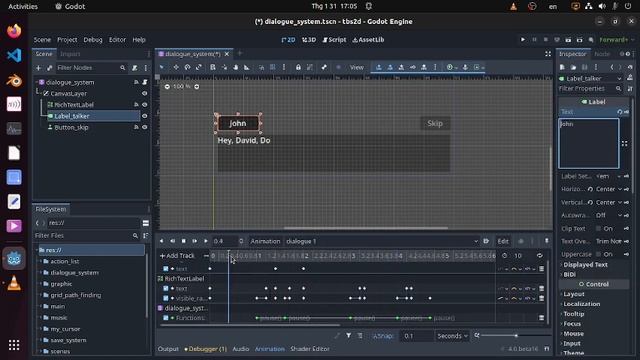 Godot 4 - An easy way to make a simple dialogue system using AnimationPlayer. смотреть онлайн