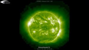 Review of UFO activity in the orbit of the Sun for October 26, 2011 (SOHO STEREO Ahead EUVI 195)