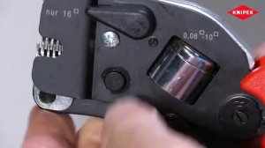 Knipex. Инструмент для опрессовки контактных гильз cамонастраивающийся KN 97 53 09.